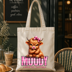 Moody Highland Cow DTF Transfer – 20cm