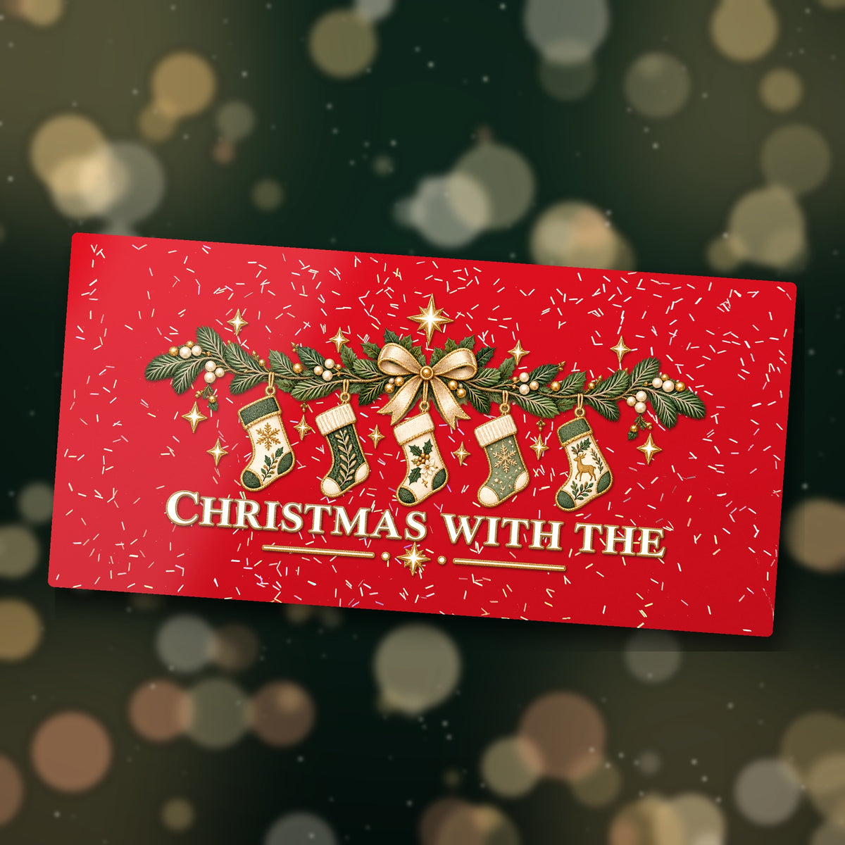 Personalised Christmas Tile Decals – Full Colour UV-DTF