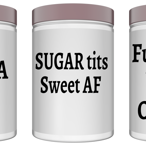 Rude TEA COFFEE SUGAR Jars