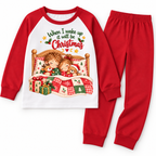 When I wake up it will be Christmas Design 4 red pyjama DTF mockup