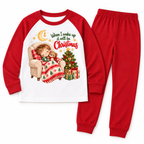 When I wake up it will be Christmas Design 6 red pyjama DTF mockup